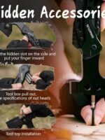 Camping Multitool Accessories Gifts for Men Dad 16 in 1 Upgraded Multi Tool Survival Gear with Axe Hammer Pliers Saw Screwdrivers Bottle Opener Whistle & Portable Sheath for Hiking,Fishing