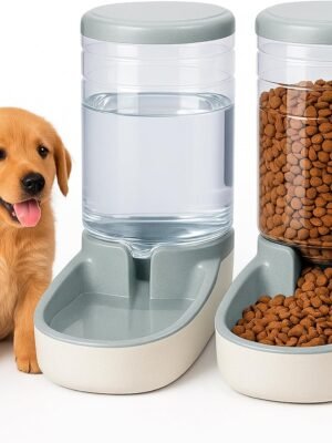 Edipets, Cat Food Dispenser Automatic Dog Food Dispenser 2 Units 3.8L Food Dispenser for Pets