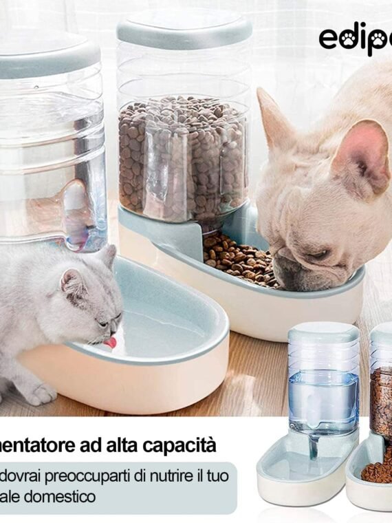 Edipets, Cat Food Dispenser Automatic Dog Food Dispenser 2 Units 3.8L Food Dispenser for Pets