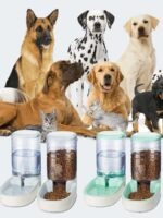 Edipets, Cat Food Dispenser Automatic Dog Food Dispenser 2 Units 3.8L Food Dispenser for Pets