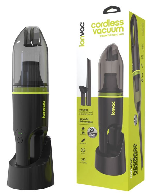 IonVac Handvac Handheld Cordless Vacuum, Pet-Friendly Multi-Surface Lightweight Vacuum Cleaner with USB Charging