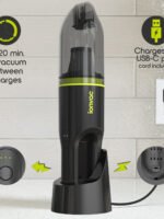 IonVac Handvac Handheld Cordless Vacuum, Pet-Friendly Multi-Surface Lightweight Vacuum Cleaner with USB Charging