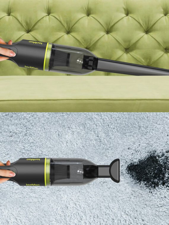 IonVac Handvac Handheld Cordless Vacuum, Pet-Friendly Multi-Surface Lightweight Vacuum Cleaner with USB Charging