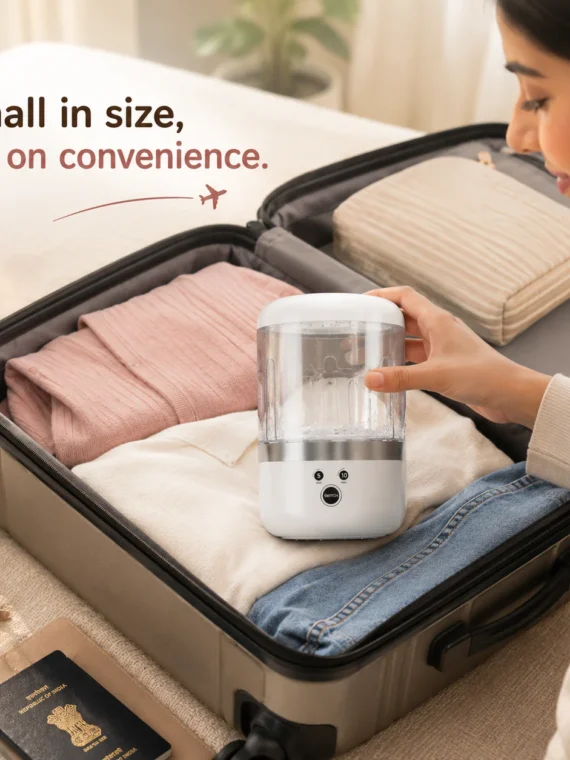 Underwear Washing Machine, Upgrade Mini Portable Washing Machine Rechargeable Underwear Washer Deep Cleans Small Clothes for Apartment, Dorm, RV, Travel & Hotel Use