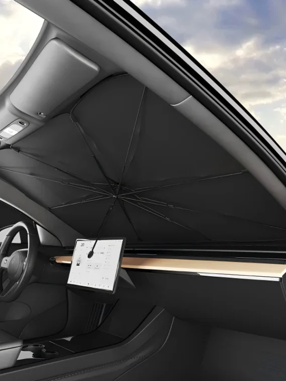 Bendable Car Windshield Sunshade Umbrella