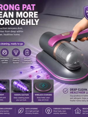 UV-C Mattress Vacuum Cleaner Portable Bed Vacuum