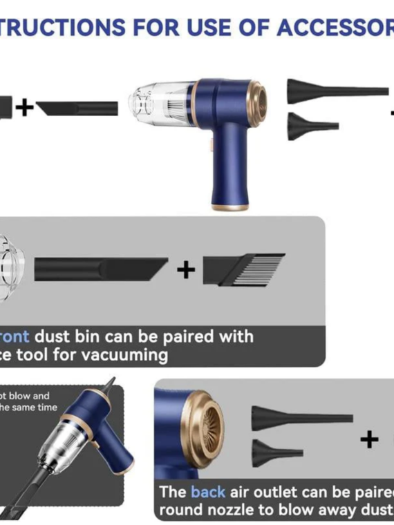 2-in-1CordlessHandheld VacuumCleaner