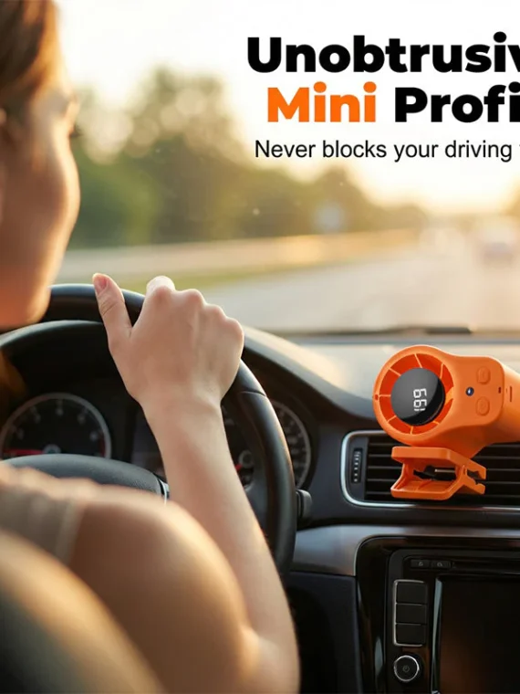 Hands-Free Personal Cooling Fan with LED Display