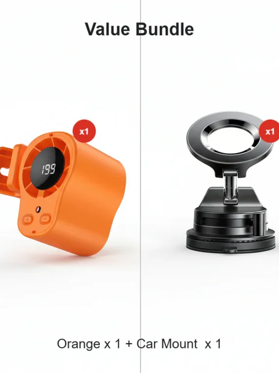 Hands-Free Personal Cooling Fan with LED Display