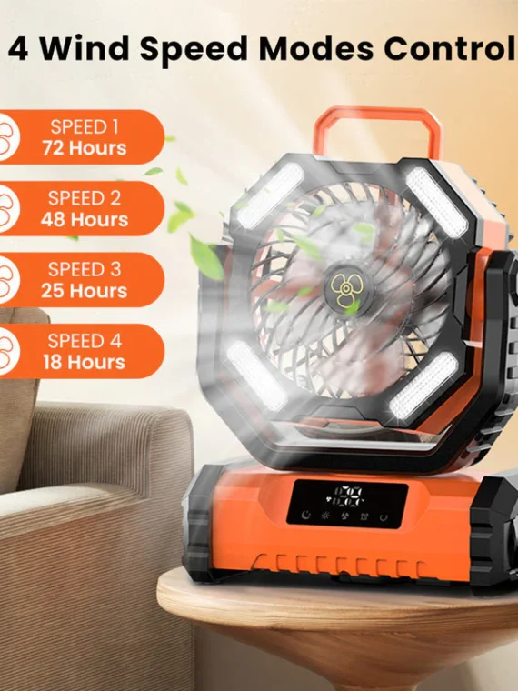 🏆HOT SALE 50%OFF🍃Portable Oscillating Fan with Remote Control