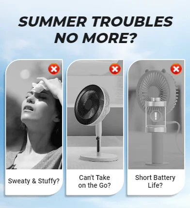 🌞Summer Hot Price Only Today🔥Portable Handheld & Foldable Silent Cooling Fan