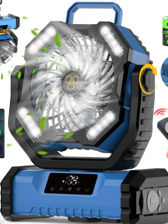 🏆HOT SALE 50%OFF🍃Portable Oscillating Fan with Remote Control