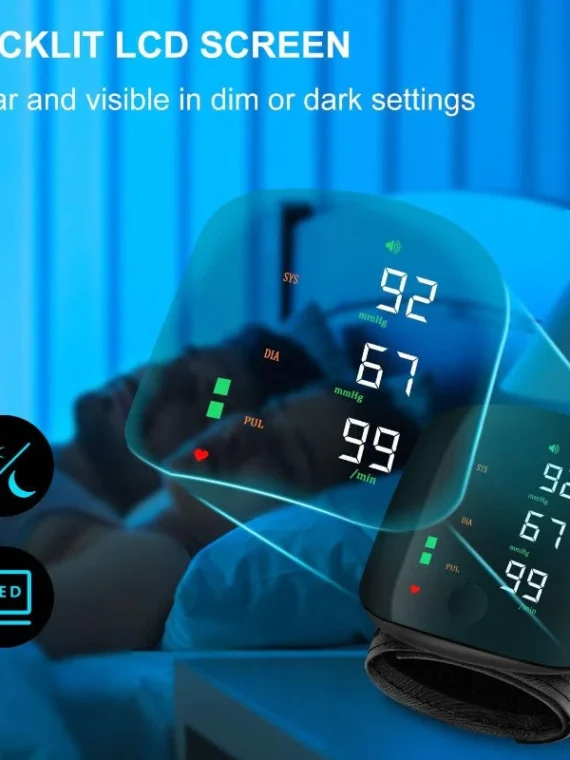 USB-C Rechargeable Wrist Blood Pressure Monitor