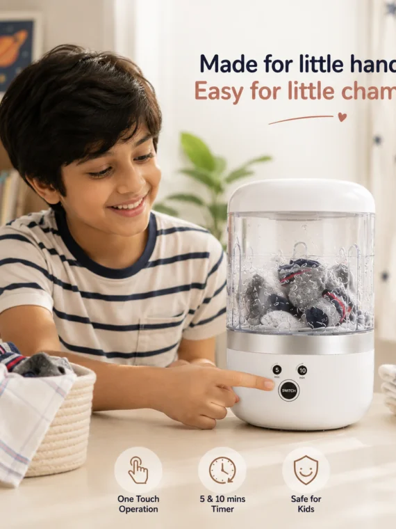 Underwear Washing Machine, Upgrade Mini Portable Washing Machine Rechargeable Underwear Washer Deep Cleans Small Clothes for Apartment, Dorm, RV, Travel & Hotel Use