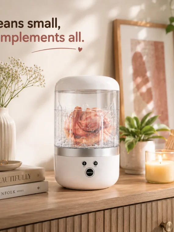Underwear Washing Machine, Upgrade Mini Portable Washing Machine Rechargeable Underwear Washer Deep Cleans Small Clothes for Apartment, Dorm, RV, Travel & Hotel Use