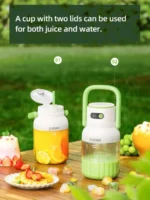 Portable USB-C Blender for Smoothies & Shakes, 18K RPM Motor, BPA-Free, Leak-proof Travel Lid, Easy Clean (Green)