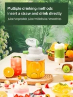 Portable USB-C Blender for Smoothies & Shakes, 18K RPM Motor, BPA-Free, Leak-proof Travel Lid, Easy Clean (Green)