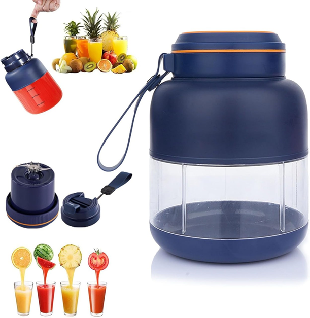 Portable Wireless Juicer Cup, Cordless Juice Mug Portable Personal Blender, 38 Blade 180w Wireless Electric Travel Mixing Bottle for Shakes and Smoothies