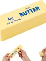Lyreh Butter Squeeze Toy, Butter Stick Toys Slow Growth Relax PU Material for Office School Anxiety Relief and Decompression (Light Yellow)