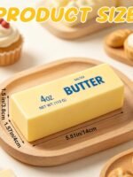 Lyreh Butter Squeeze Toy, Butter Stick Toys Slow Growth Relax PU Material for Office School Anxiety Relief and Decompression (Light Yellow)