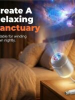 2-in-1 Galaxy Projector Night Light, Multifunctional Portable Starry Sky Night Light Projector with HD Films, USB Powered, Adjustable Brightness for Car and Bedroom Decoration (12PCS)