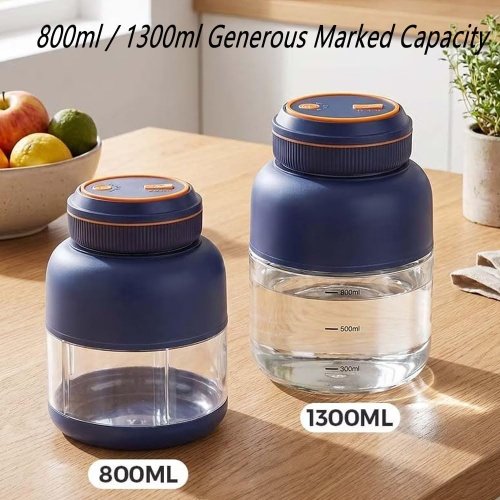 Portable Wireless Juicer Cup, Cordless Juice Mug Portable Personal Blender, 38 Blade 180w Wireless Electric Travel Mixing Bottle for Shakes and Smoothies