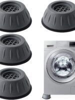 SKY-TOUCH 4pcs Anti Vibration Pads for Washer Dryer Shock and Noise Cancellation, Washing Machine Stand to Prevent Shifting, Shaking Walking for Home