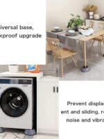 SKY-TOUCH 4pcs Anti Vibration Pads for Washer Dryer Shock and Noise Cancellation, Washing Machine Stand to Prevent Shifting, Shaking Walking for Home