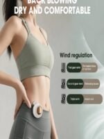 Mini USB-Rechargeable Silent Fan – Adjustable 3-Speed Handheld Turbine Fan for Outdoor, Desk & Smartphone Cooling