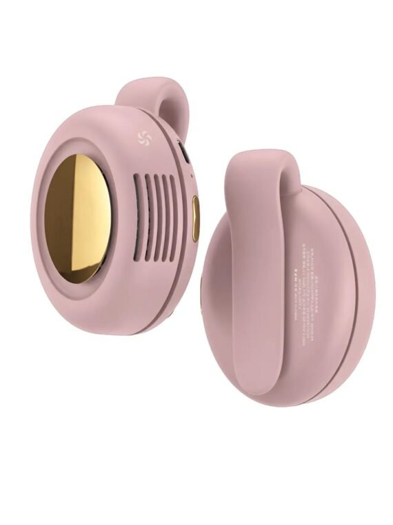 Mini USB-Rechargeable Silent Fan – Adjustable 3-Speed Handheld Turbine Fan for Outdoor, Desk & Smartphone Cooling