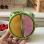 Hand-crank Portable Shaved Ice Maker with Divided Silicone Ice Mold, Makes Two-Color Slush, Manual Non-Electric Ice Crusher for Homemade Shaved Ice, Snow Ice & Cold Desserts photo review