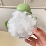 Hand-crank Portable Shaved Ice Maker with Divided Silicone Ice Mold, Makes Two-Color Slush, Manual Non-Electric Ice Crusher for Homemade Shaved Ice, Snow Ice & Cold Desserts photo review
